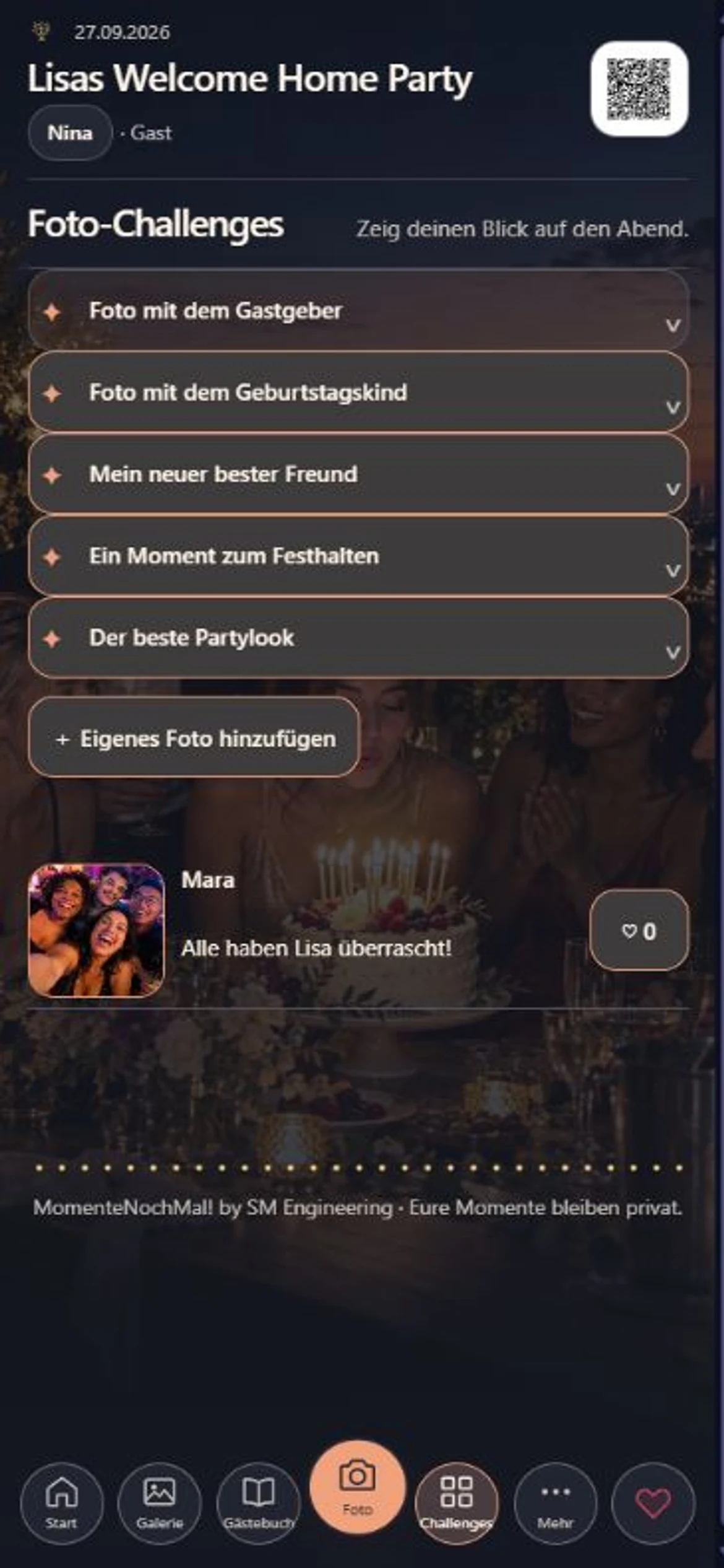 Ab Noch Mehr: Foto und Kommentar zur Challenge