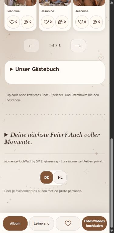 Gemeinsam Fotos ansehen, liken und teilen